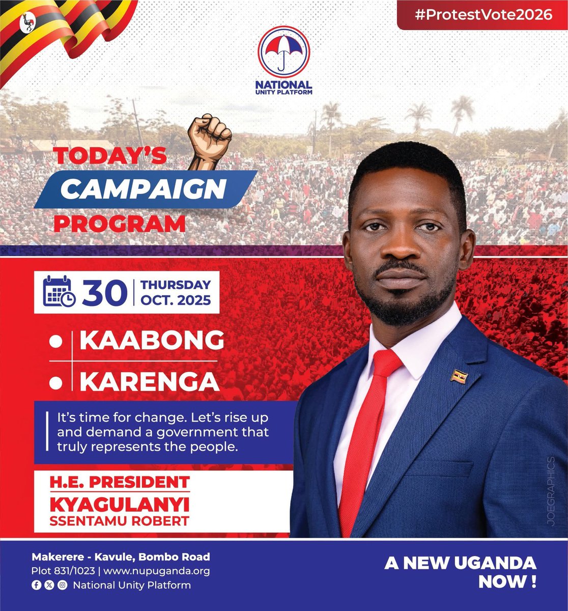 KAABONG 
KARENGA 
#FreeUgandaNow