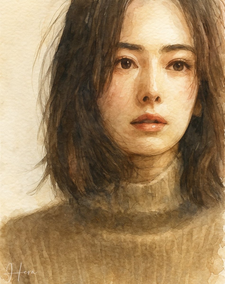 sa_hera_sa's tweet photo. #北川景子 さん風笑
 #水彩画
 #難しい https://t.co/u3N7g4tNud