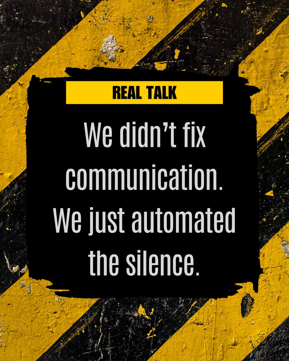 PatsyStout100's tweet image. We don’t have a communication problem.
We have a cowardice problem.

Nobody says what needs saying.

We choose quiet over credibility.
And call that leadership.

Silence isn’t just weak.
It’s dangerous.

#Construction
#Leadership
#ProjectReality
#SpeakUp