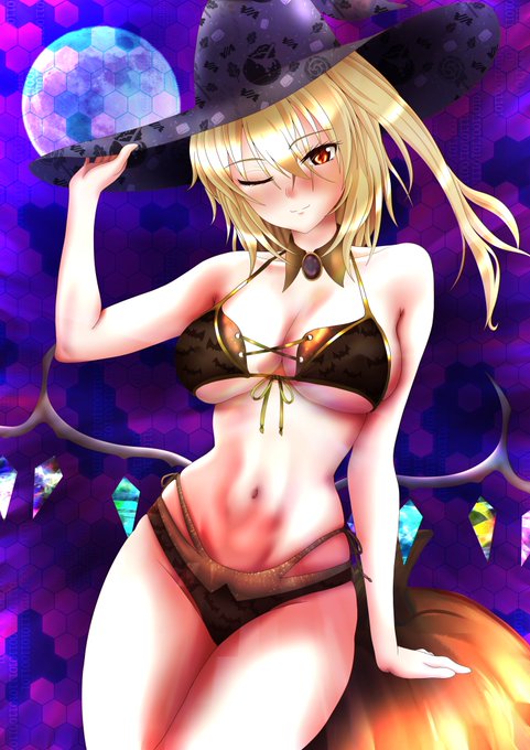 ハッピーハロウィン
#フランドール・スカレーレット 
#東方Project
#ハロウィン 

間に合ったぜb 