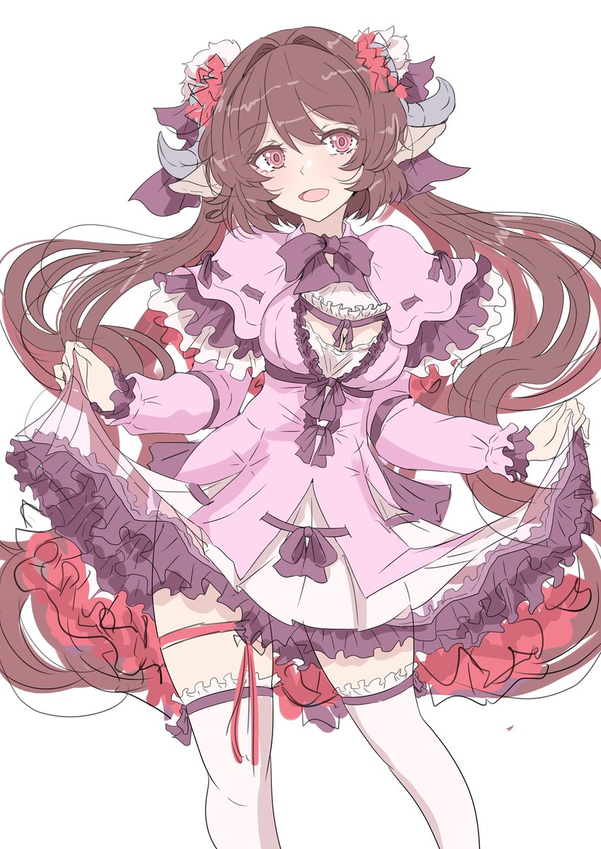 フリルとリボンを追加 