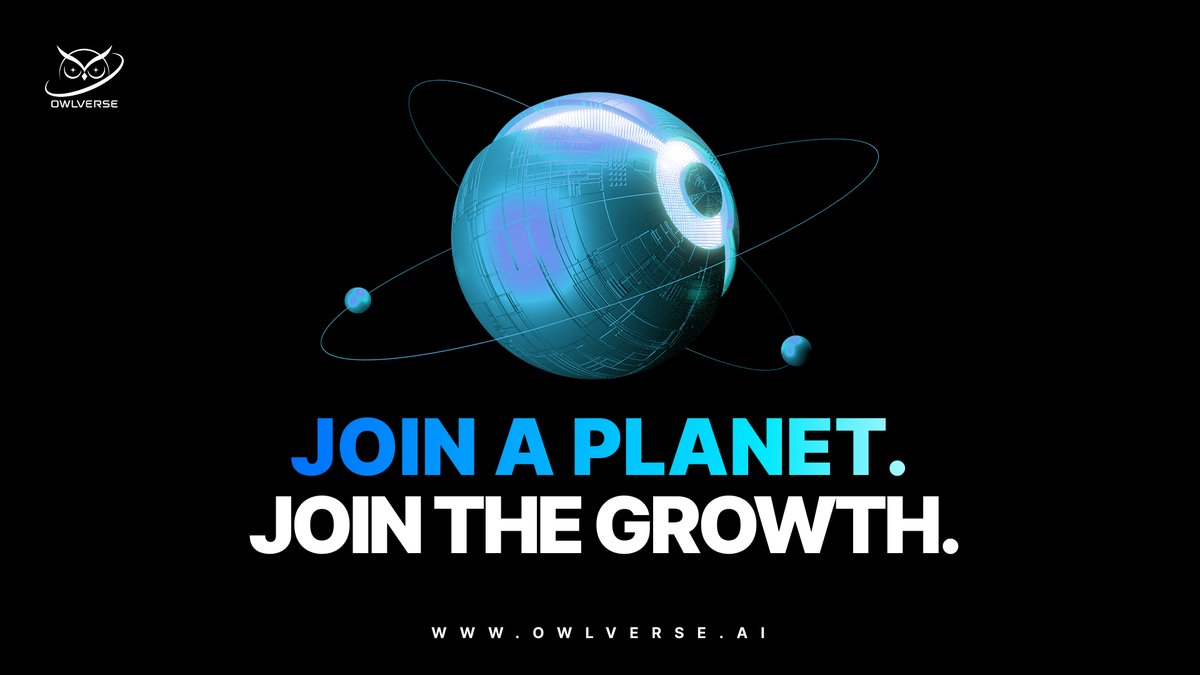 OwlVerse_E's tweet photo. Join a Planet. Join the Growth.
Buy Eggs → Hatch Owls → Mine tokens → Forge more Eggs ♻️
Every action fuels growth, every reward can grow further.
Start your adventure → https://t.co/m1LGisOJAm
#Owlverse #XTTA #DePIN #AI #ForgeToEvolve https://t.co/mQlXHDVI1Q