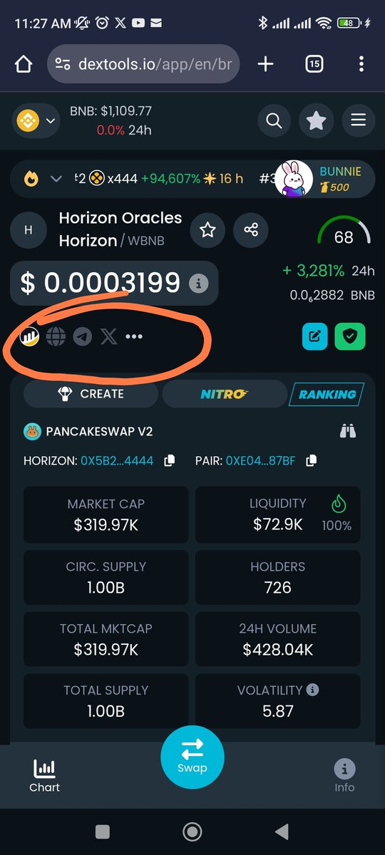 CryptoEggsNFT2's tweet photo. Update your website and Twitter account on dextools. https://t.co/yDJXJefZnq