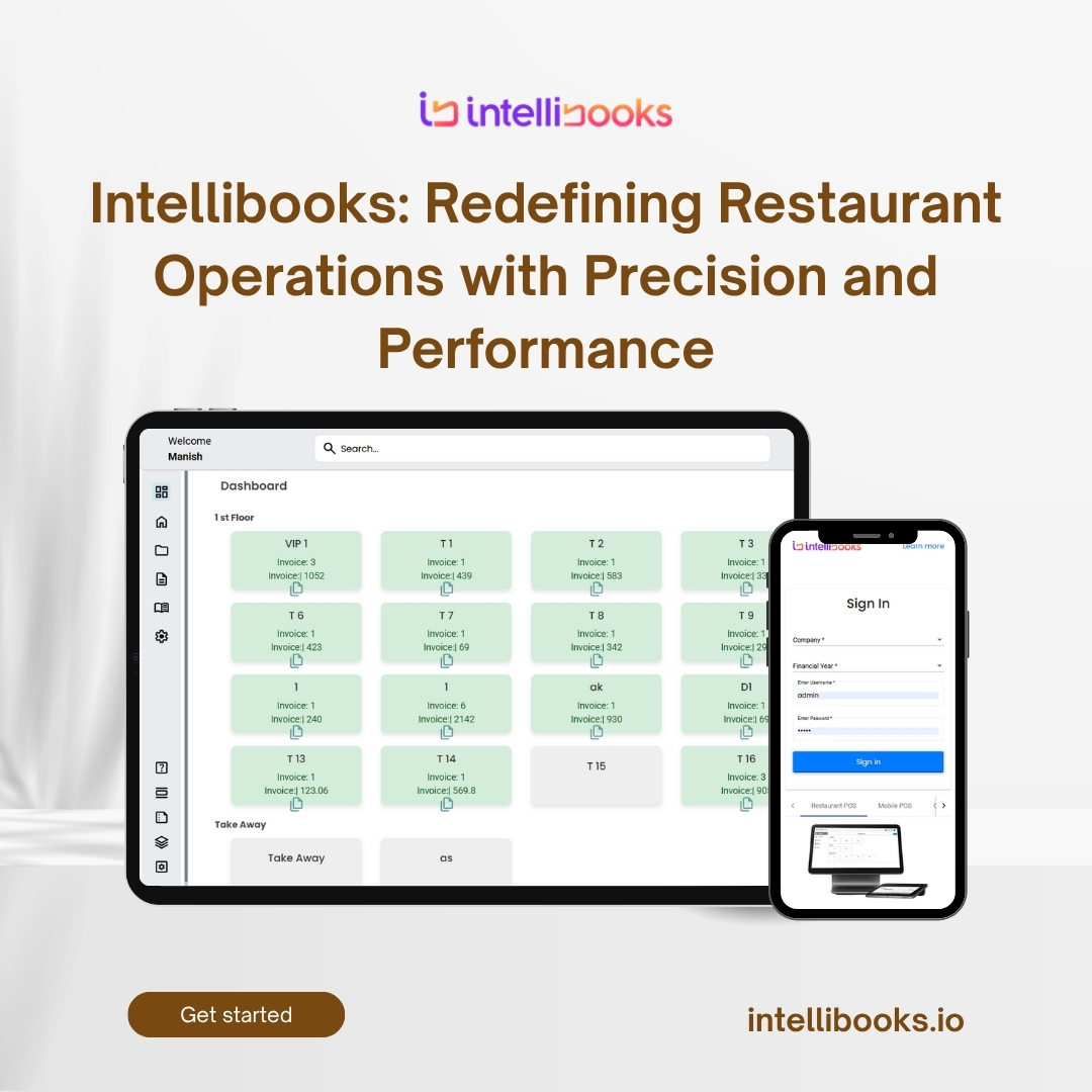 BooksIntelli's tweet image. Visit intellibooks.io for next-level restaurant management that combines innovation &amp;amp; simplicity. #Intellibooks streamlines your billing, order tracking, and kitchen operations for maximum efficiency. Empower your staff, satisfy your customers &amp;amp; drive unstoppable growth.