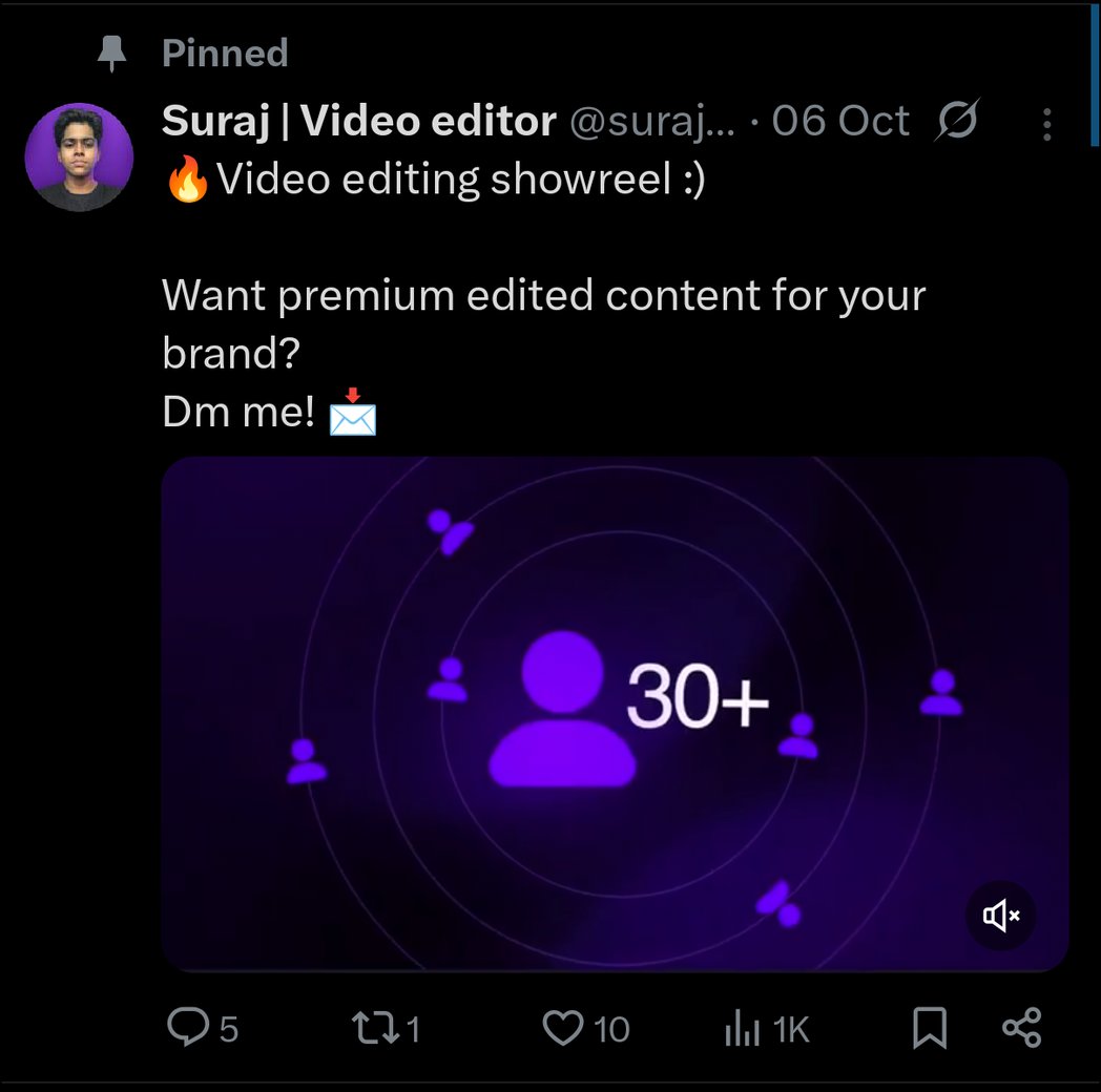 surajvisualz's tweet image. Guys, we finally did it! Our first post reached over 1K views. Thank you all so much for this, really appreciate it!