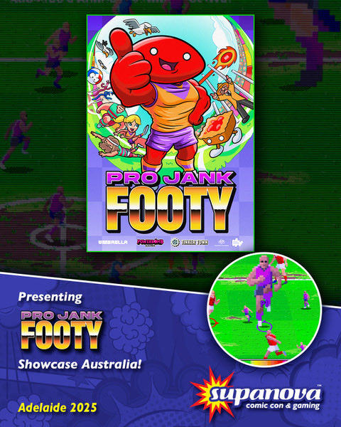 We are keen to announce the PRO JANK FOOTY team will be at Supanova Adelaide this Saturday for a panel discussion 🏆

Come check it out at 10:30am on the Supanova Seminars stage!