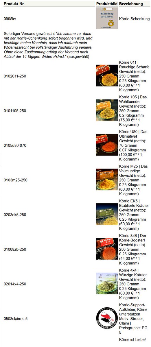 Guten Morgen, ihr Lieben.
Es ist wieder etwas Wunderbares geschehen, denn eine liebe Person trug heute nacht durch eine große #KörrieSchenkung dazu bei, den Schenkungsvorrat aufzustocken.

Gute Idee: Einige #Körrie-Support-Aufkleber (fhsb.de/KKSA) wurden mitbestellt.🧡