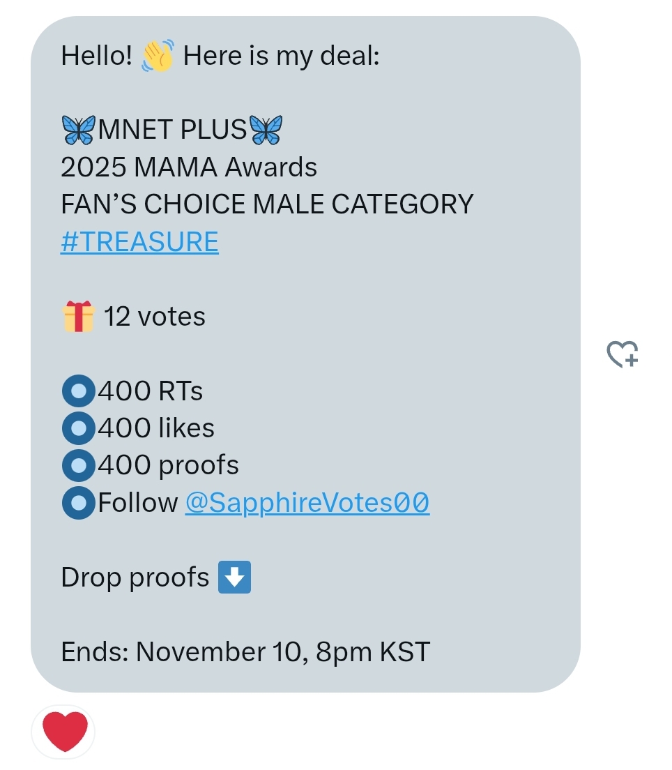 treasure polls tweet media