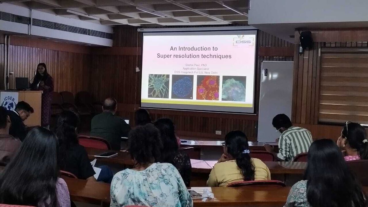 DSSImagetech's tweet image. We were delighted to participate in FluoMicro-2025, organized by the International Centre for Genetic Engineering and Biotechnology (ICGEB), New Delhi, from 14th to 16th October 2025.

#DSS #inspiredbytechnology #biotechnology #scienceandtechnology #event