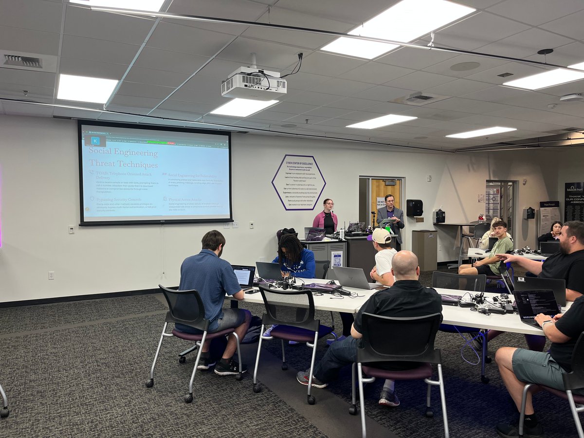 CroodSolutions's tweet photo. Another fun week at #TISU cohort  7 training, as we covered CIS18 & the basics of defense, including an outstanding presentation and demo/lab by Christopher Mendoza on getting started w/ @pfsense firewalls.

Also fun conversations after w/ @NotNordgaren and friends.