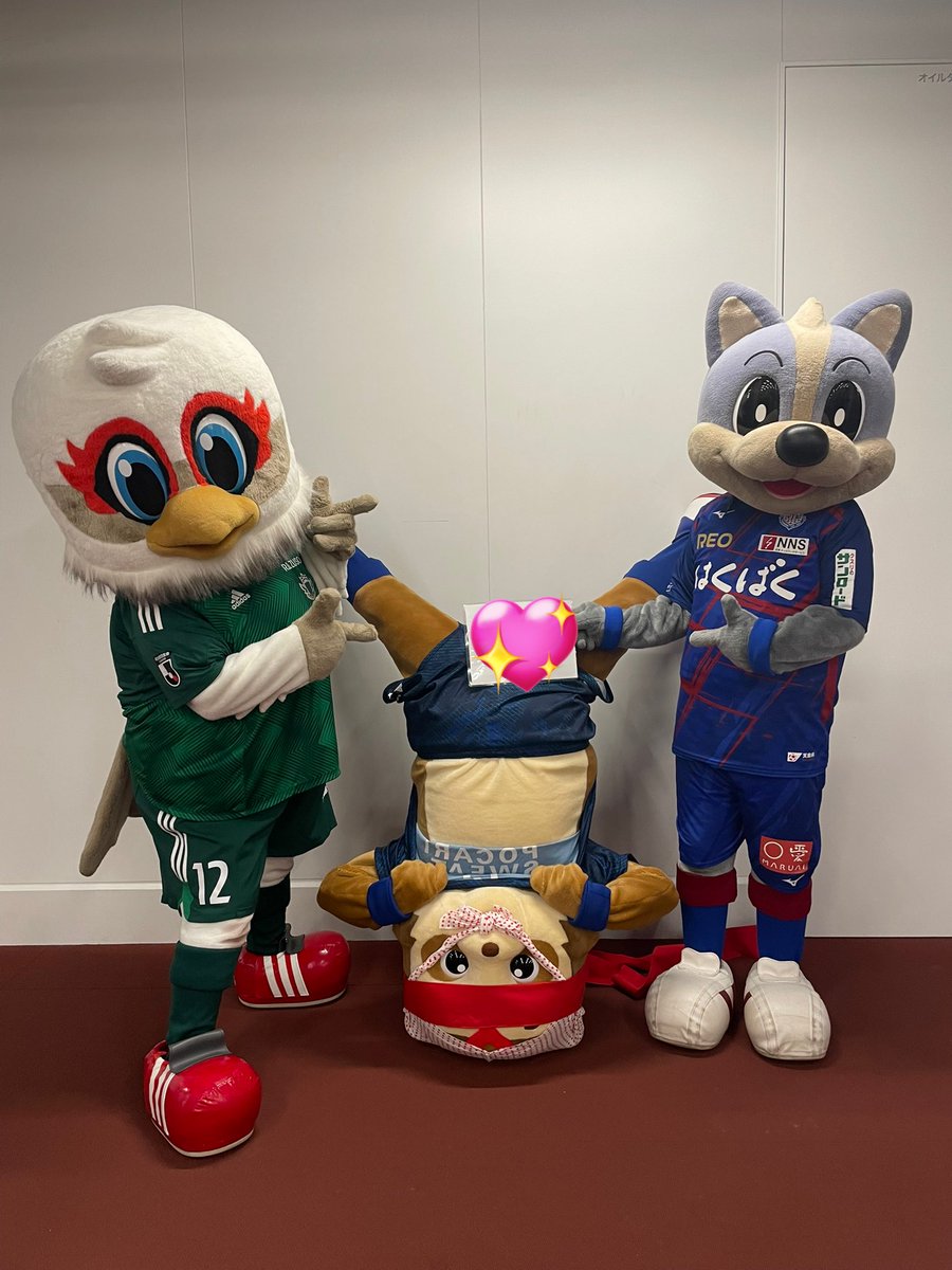 まつもとやまがさんのホームゲームをヴァンフォーレのホームスタジアムでおこないます！

🗣️ガンズくんー！きょねんのマスコットだいしゅうごういらいだ🐶ひさしぶりにあえるのたのしみ💙❤️

みんなあいにきてくれたらうれしいですね！！！

しあいとうじつよろしくね✨

#ヴァンくん #vfk  #yamaga