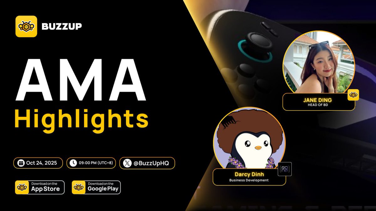 BuzzUpVN's tweet image. 🎙 Recap AMA: BUZZUP x RONA GAME
Một thứ Sáu thật sôi động! 🐝 Xin chân thành cảm ơn tất cả mọi người đã tham gia AMA cùng @Rona_Game 💥
Chúng tôi đã có một buổi trò chuyện thú vị về GameFi, Social Wallet và những dự định sắp tới cho tương lai của trò chơi…