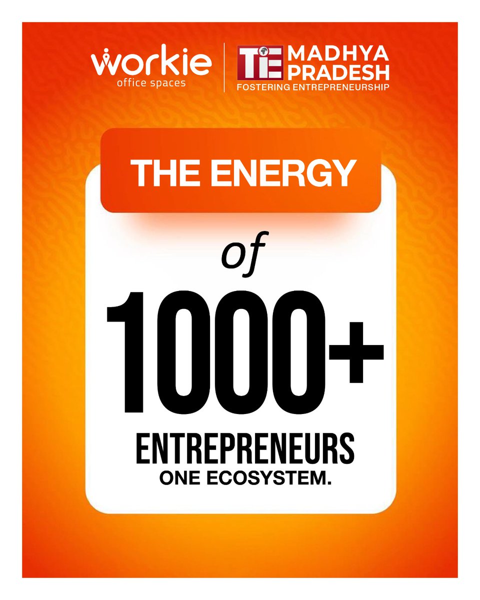 Building the ecosystem, one idea at a time. 💡
Indore’s startup story is built by visionaries who believed, backed, and built.
Join 25+ speakers &amp; 1000+ entrepreneurs at #TiECONMP2025 — Powered by Workie.

Be part of the movement 👉 bit.ly/TiEConMP2025

#TiEMP #Startup