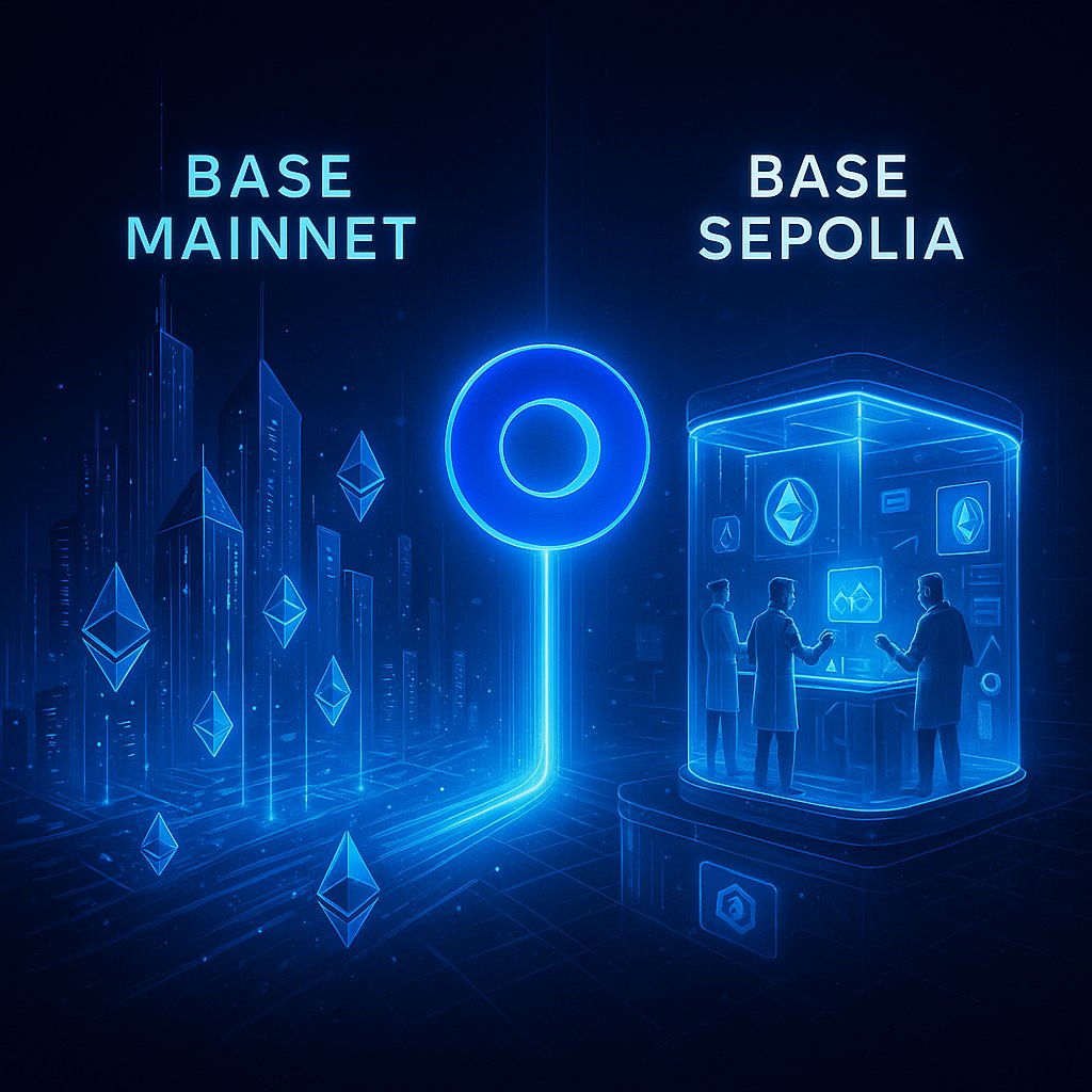 🩺 عيادة بيز | اليوم 14
 الفروقات بين <a href="/base/">Base</a>  Mainnet و@Base Sepolia 
لو أنت مطوّر أو حتى مستخدم عادي على شبكة Base، أكيد صادفت مصطلحين متشابهين:
 Base Mainnet و Base Sepolia

لكن الفرق بينهم جوهري 
🔹 Base Mainnet
هي الشبكة الرسمية الحقيقية.
كل معاملة عليها تتم باستخدام عملات