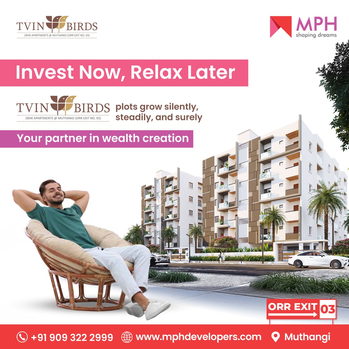 developers_mph's tweet image. Invest today for a peaceful tomorrow.
Twin Birds, Muthangi — where your wealth grows effortlessly.
MPH Developers — trusted for smart investments.

Call: +91 909 322 2999 
Visit: mphdevelopers.com  

#MPHHomes #TwinBirds #InvestNowRelaxLater #RealEstateInvestment #isnapur