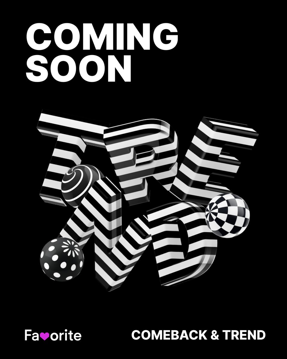 bugs_official_'s tweet image. COMING SOON
🔜 COMEBACK &amp;amp; TREND

다음주 화요일(11/4)에 오픈하는
COMEBACK &amp;amp; TREND 후보를 공개합니다!

[ 후보 ]
- 더보이즈(THE BOYZ)
- 선미
- 연준
- 온앤오프 (ONF)
- AHOF(아홉)
- CORTIS (코르티스)
- CRAVITY
- ITZY (있지)
- IVE (아이브)
- LUCY
- NEWBEAT
- PLAVE
- TEMPEST (템페스트)…