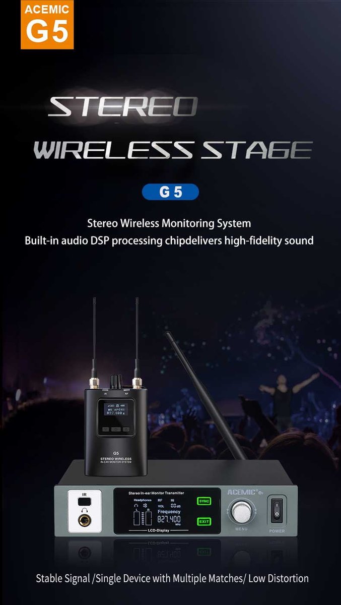 fengxinying324's tweet image. Pro IEM System G5 Set - Professional Stage Monitoring Set G5 Analog True Collection System
#IEMSystem #InEarMonitoring #StageMonitoring #WirelessAudio #ProAudio #LivePerformance #TrueDiversity #SoundQuality #MusiciansGear #LiveSound #StageGear #AnalogSystem #WirelessSystem