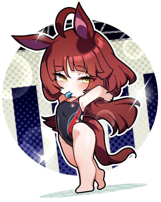 レッドディザイア
赤いベールのような髪型素敵よね

#ウマ娘 