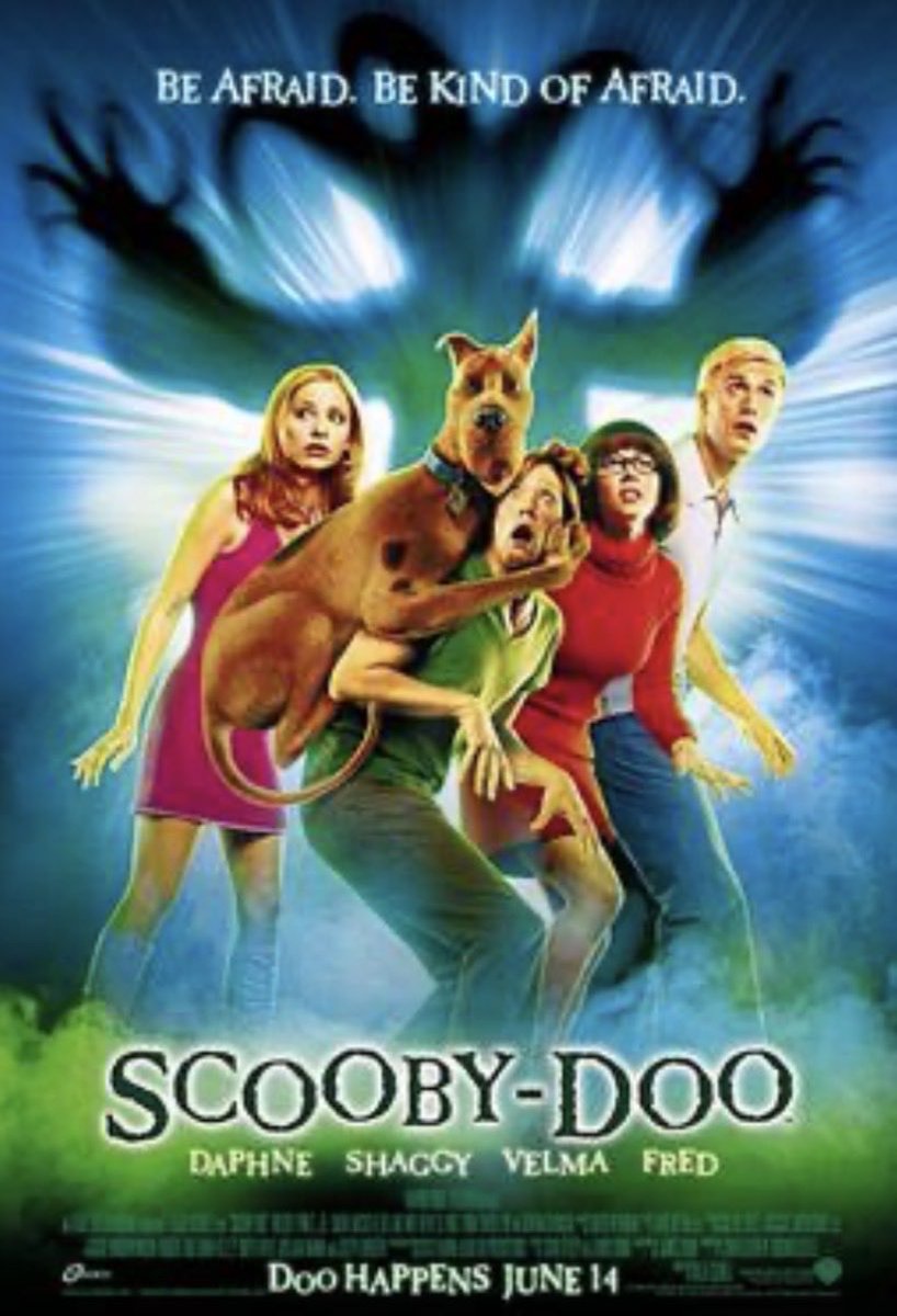 So movie number five in the #Halloween count down is on that will always have a special place in my heart, it made me fall in love with movies at the age of 8, plus it was my first actual movie theater experience. 
#NowWatching: " Scooby-Doo " (2002)
