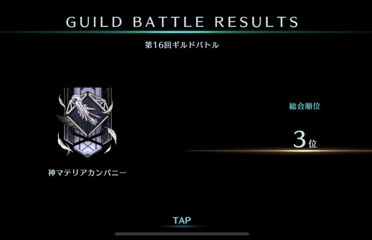 kamimateria's tweet image. 第16回ギルドバトルお疲れ様でした！
鬼畜編成でしたが、全員で頑張って3位入賞できました🥳
移籍解禁後にギルメン募集しますのでお気軽にご連絡ください😆

【募集条件】
⚪︎デイリー&amp;amp;ギルバト完遂
⚪︎前回ギルバトstg4ワンパン以上

#ff7ec
#エバクラ
#ギルドメンバー募集