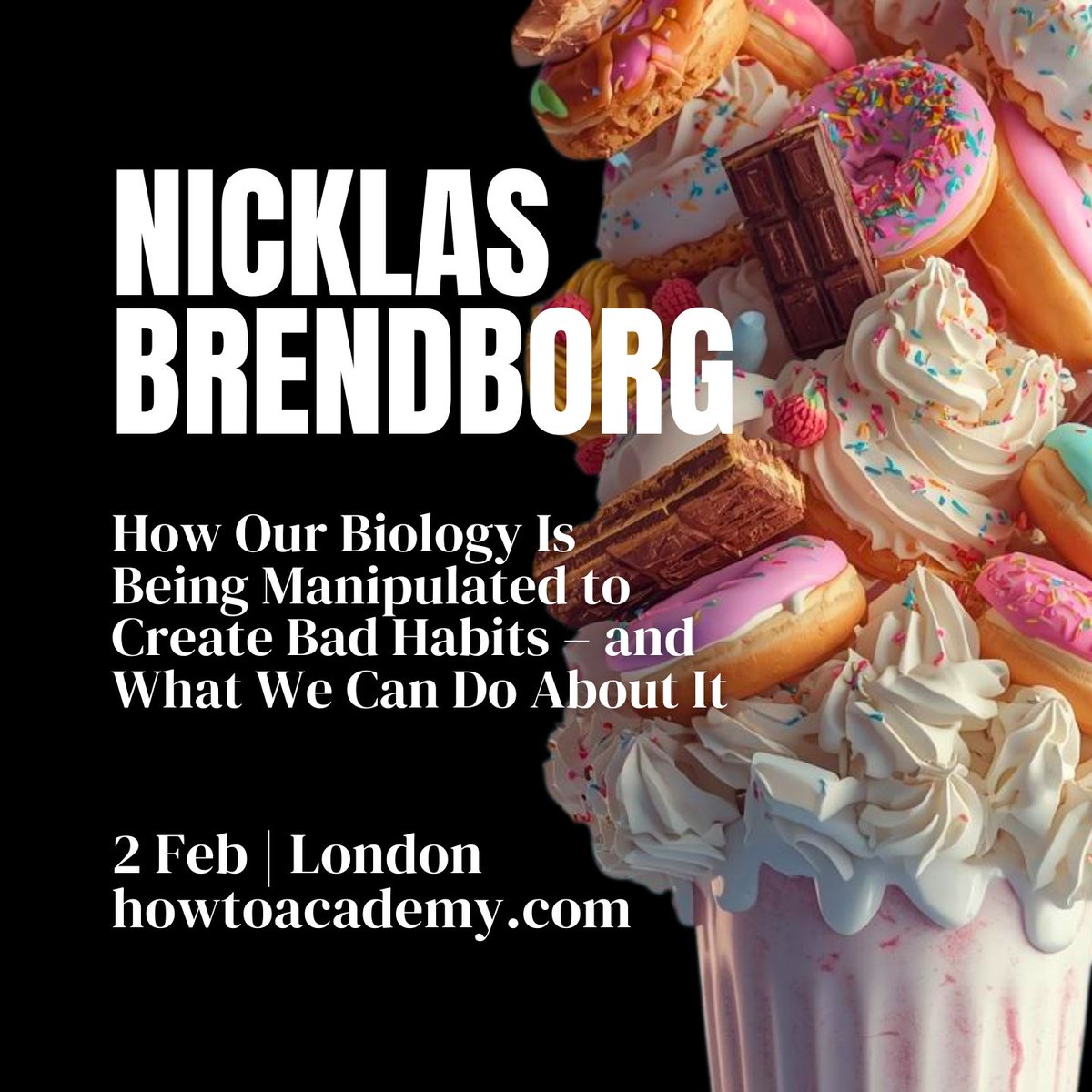 howtoacademy's tweet image. Danish biomedical researcher and the author of global bestseller &apos;Jellyfish Age Backwards&apos;, @nbrendborg, joins us to explain the science of letting go of bad habits – and why it’s so hard.

Mon, 2 Feb | 7:30pm | London
Tickets at howtoacademy.com/events/how-our…