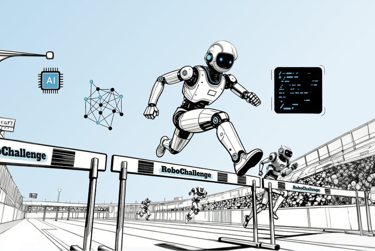 jamescoder12's tweet image. Simulation is easy. The real world is hard.
We finally have a true benchmark called @RoboChallengeAI for
embodied intelligence: real robots.