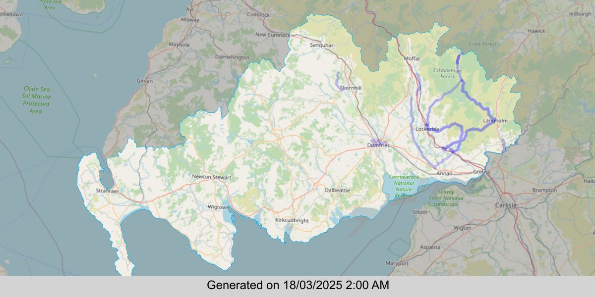 grittertracker's tweet photo. The @dgcouncil #gritters have been out treating the roads in Dumfries &amp; Galloway! See where Gritna Green &amp; Flower of Saltland treated in the last 12 hours https://t.co/43Mkb2AxbH. @dgwgo #GritterTwitter #grittertracker #wintermaintenance https://t.co/D8mCIMirnZ