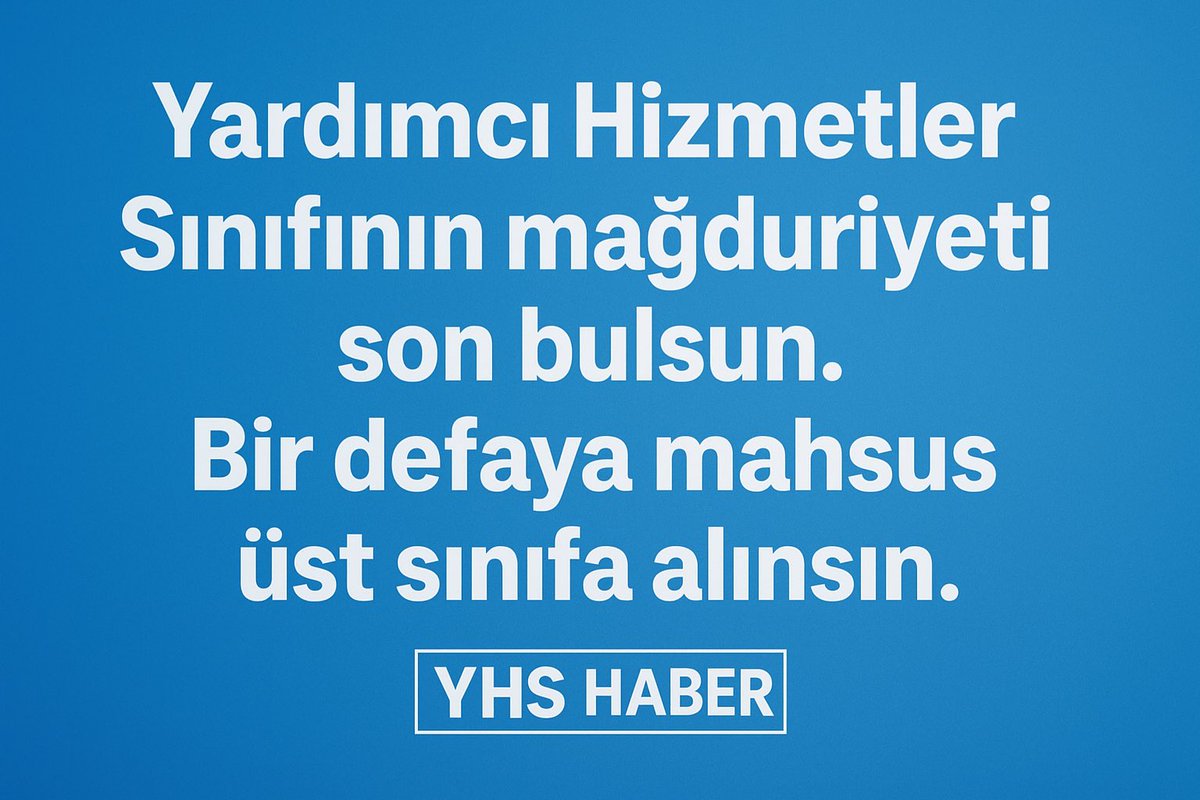👉🏻Kamunun en mağdur sınıfı ,görev tanımları belli olmayan haksızlık ve adaletsizliklerden en muzdarip sınıfı;
👉🏻Para-pul değil ONUR mücadelesi veren kesimi;
👉🏻156.000 YHS’li artık ötelenmek istemiyor!
👉🏻Bir defaya mahsus üst sınıfa alınıp sorunun çözümünü bekliyoruz..!