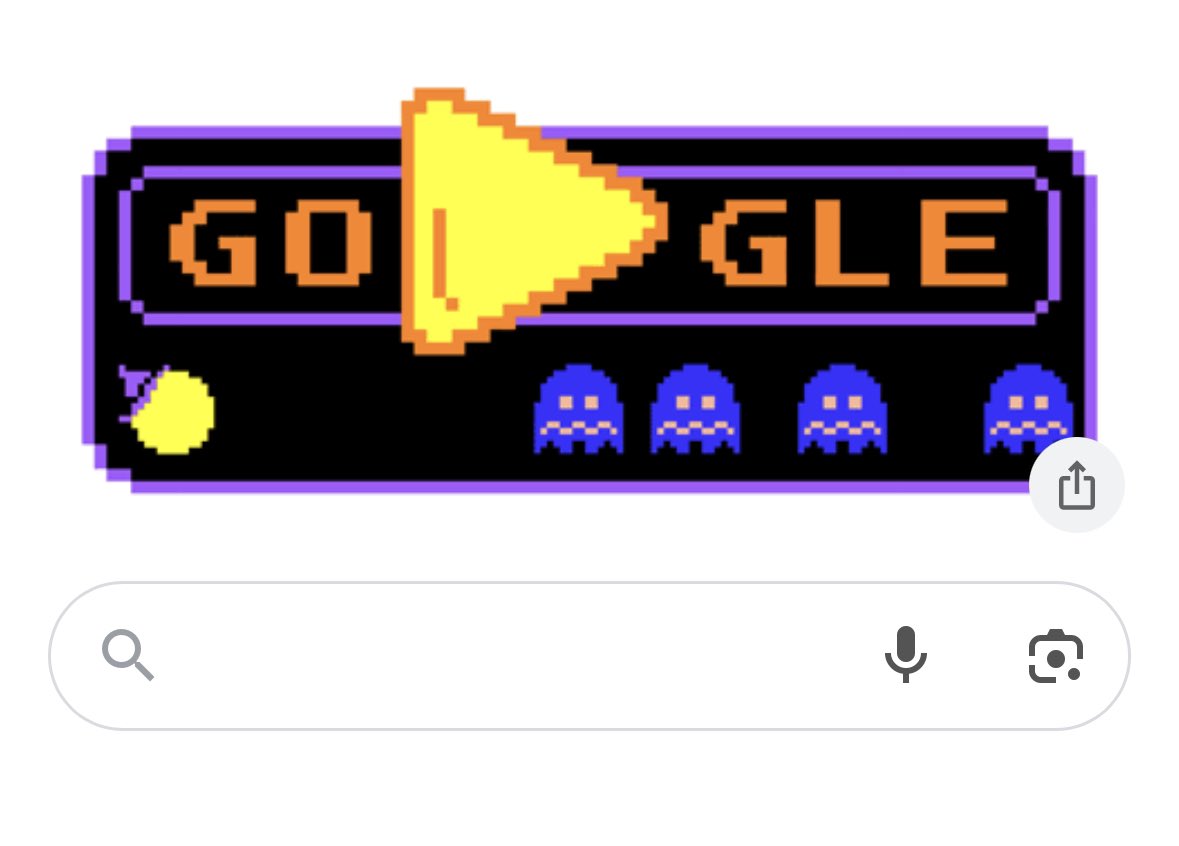 That PAC-man game is back on googles front page