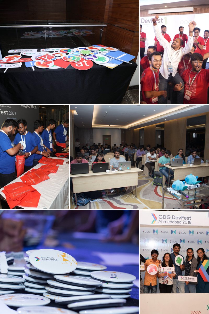 Throwback to what makes GDG DevFest Ahmedabad unforgettable —
Swags. Badges. Bags. Networking. Collabs. Joy. Career Clarity. Community.

If you haven’t registered yet — do it now: 
Event: 15th November, 2025
Registration Link : devfest.gdgahmedabad.com

#GDGAhmedabad #DevFestAhm