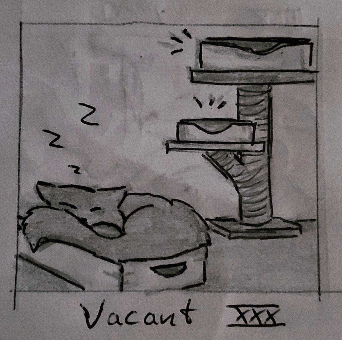 #Inktober2025 Day 30: Vacant