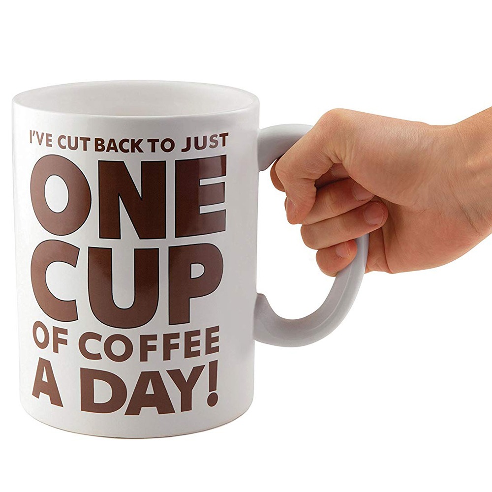 UnicunShop's tweet image. Tired of refilling your coffee mug every 5 minutes? 😂 Our Giant Coffee Mug holds HALF A GALLON!  🤫 It even says "I've cut back to just one cup" 😉☕️ unicun.com/product/giant-…  #coffeelover #muglife #giantmug #funnygifts