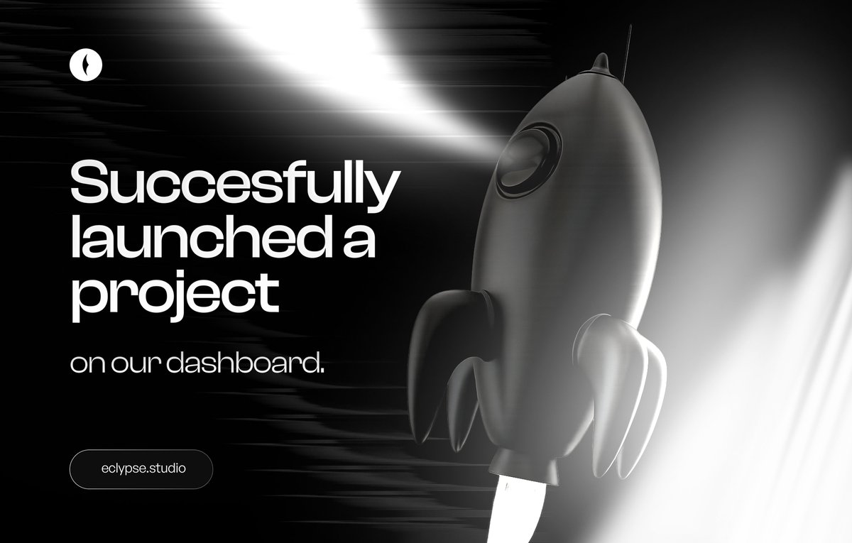 eclypseethereum's tweet image. Eclypse Established

🌑 Successfully launched a project on our platform

Proud moment for Eclypse! We’ve officially launched our first project through the Eclypse launchpad. A huge milestone for us and the community!🌘
 
It might sound like a small thing, but this proves that our…