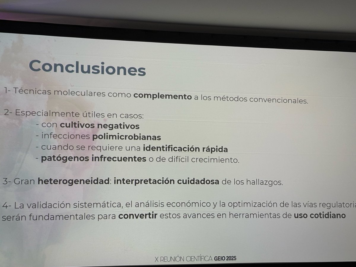 X Reunión científica <a href="/GeioSeimc/">GEIO Seimc</a>. Diagnóstico de la infección protésica articular. <a href="/MEuge_Portillo/">María Eugenia Portillo</a>. El futuro/presente es establecer el papel de los paneles múltiplex y otras técnicas moleculares.
<a href="/SEIMC_/">SEIMC</a>