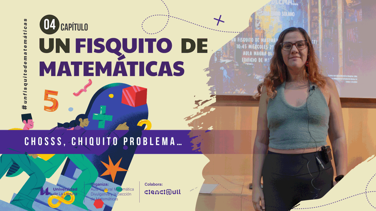🧮Ya está disponible el 4º episodio de la 17ª temporada de "Un fisquito de matemáticas"

Se titula "Chosss, chiquito problema…" y lo presenta Sara Embid Solano

👉 youtu.be/IIMaPYDrrYE?si…

<a href="/ULL/">Universidad de La Laguna</a> <a href="/div_ull/">MatDivULL</a>