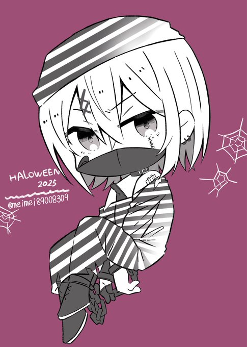 囚人アリサチャンでハッピーハロウィン🎃💜⛓️
 #まのさば二次創作 