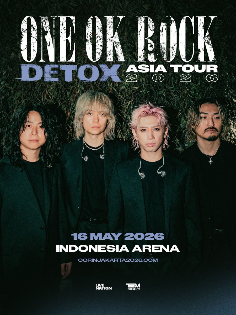 ONE OK ROCK DETOX アメリカツアー　サイン　ポスター ONE OK ROCK DETOX アメリカツア サイン ポスター ONE OK ROCK