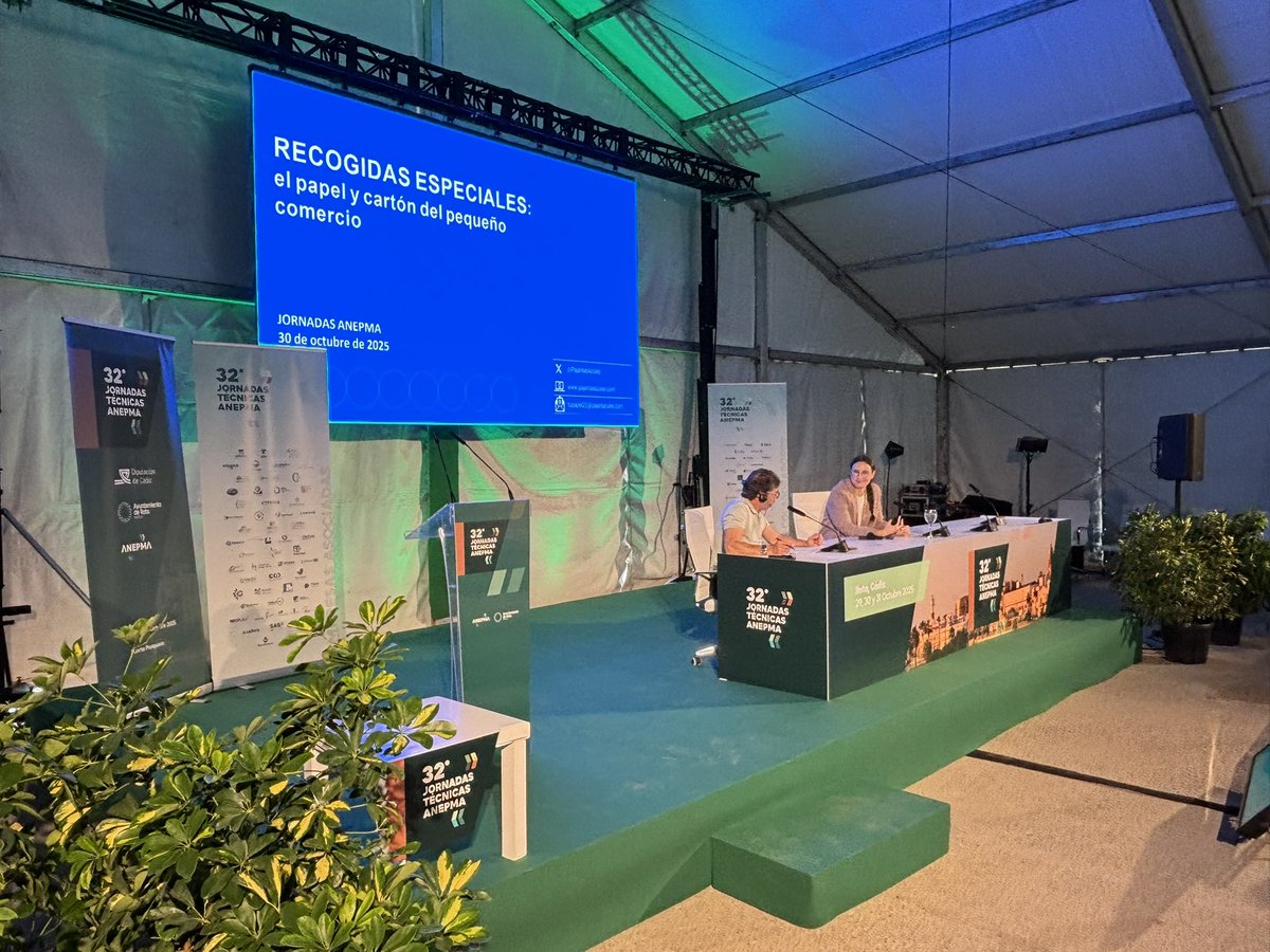 Para cerrar en #JornadasAnepma el bloque temático sobre #recogida 
vamos a conocer mejor las
“Recogidas especiales. Papel comercial” con Ana Jiménez Vázquez, Responsable de Proyecto #PajaritasAzules. Logística y Transporte