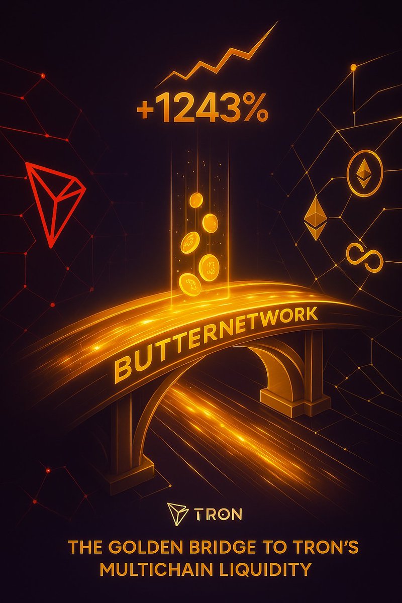 A8FP6's tweet photo. 🚀 شبكة #ButterNetwork تواصل صعودها المذهل على نظام #TRON البيئي! 🔥🔥❤💪
🥇 تصدّرت الشبكة قائمة البروتوكولات كأفضل جسر عبر السلاسل (Cross-Chain Bridge) بعد تحقيق نمو هائل في القيمة الإجمالية المقفلة (TVL) بنسبة +1243% خلال 24 ساعة فقط! 💥 https://t.co/Nv4oRDzdNO