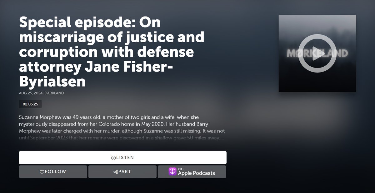 MattBlacInc's tweet photo. YouTubers prompt Judge to shut down livestreaming in #BarryMorphew case.

Meanwhile Attorney for #BLEEM aka #LEEMOORE #BRUCE #LEE, speaks to Danish podcast about her client, his charges, corruption and possible poi's including #Morphew Family Friend George Davis.

https://t.co/B3TU4yAYAw https://t.co/GMtppaE8y5 

Aug 25, 2024 | Darkland

@aburkhartlaw