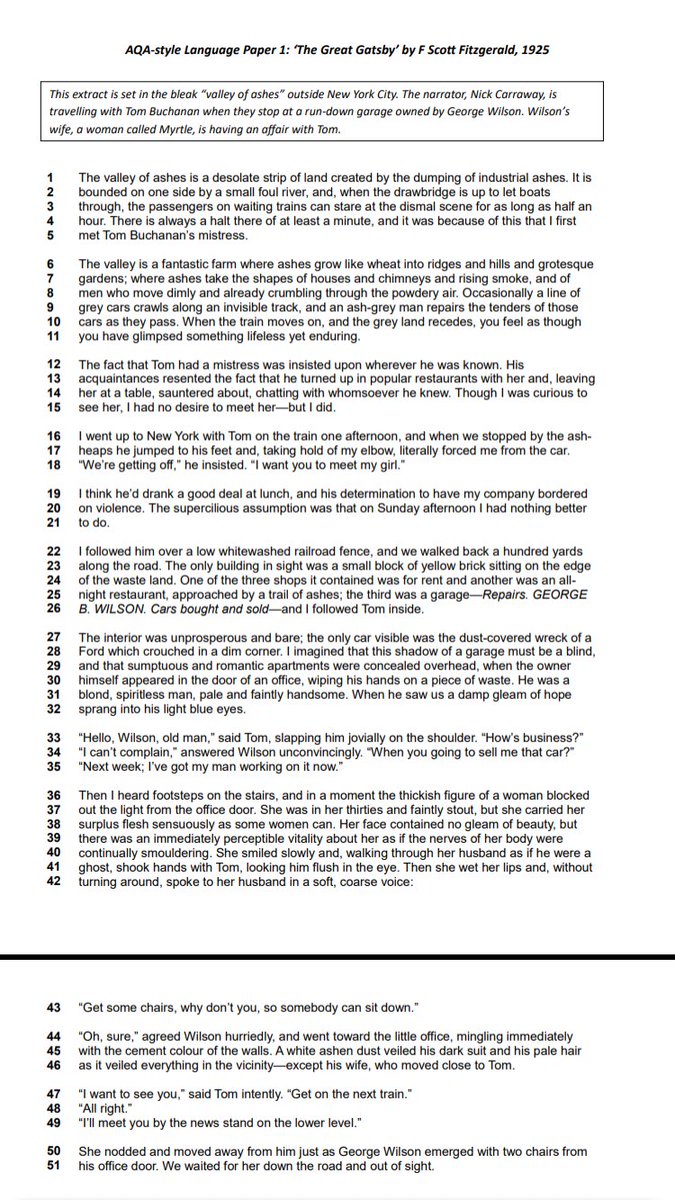 Mathew_Lynch44's tweet image. *NEW* for June 26

AQA style Lang P1

✅ The Great Gatsby 

Help yourself 😊 #teamenglish 

dropbox.com/scl/fo/bd6qgdc…