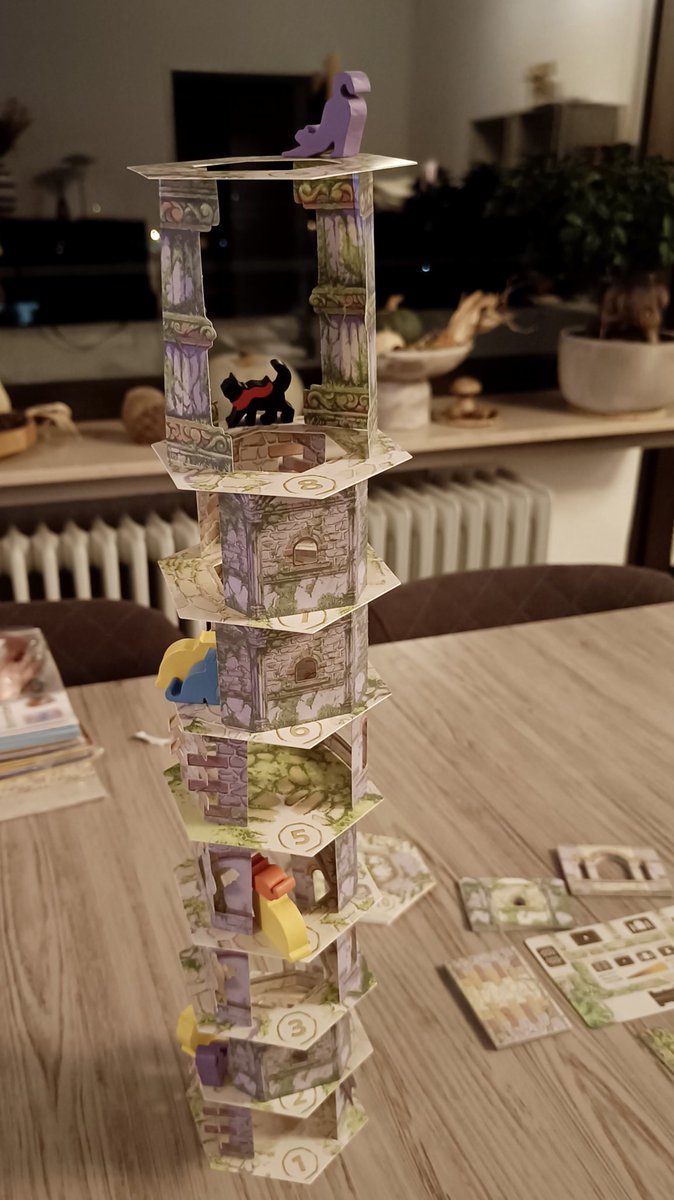 sirthecos's tweet photo. Letβs watch this tower grow! π±π―
My first solo game of Cat and the Tower which I picked up at SPIEL. I made it to level 10 in my first game - the four pics show Toto's climb. π€
@ArcaneWonders #CatAndTheTower #BoardGames #SoloBoardGames #EssenSpiel #SPIEL2025 https://t.co/wbIAlyx7a9