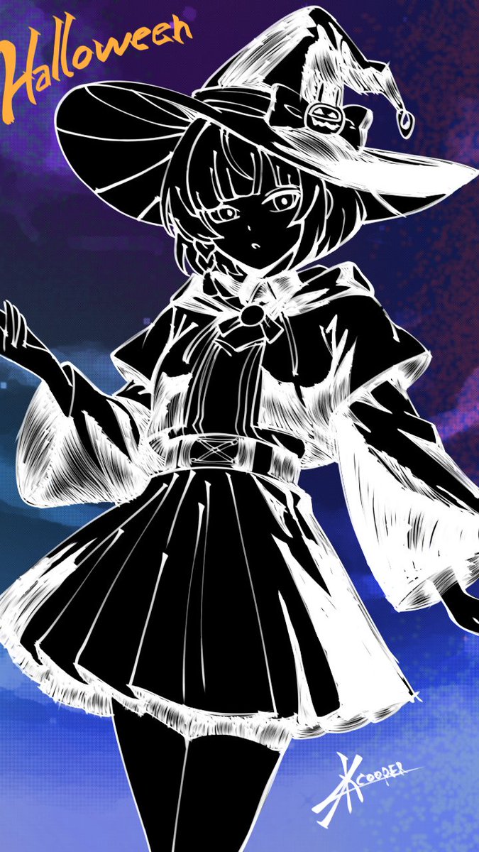 YCooperfield's tweet photo. Dibujito de Halloween que hice para un concurso xd

#AnbyDemara #Halloween2025 #art https://t.co/4paZyd4Iig