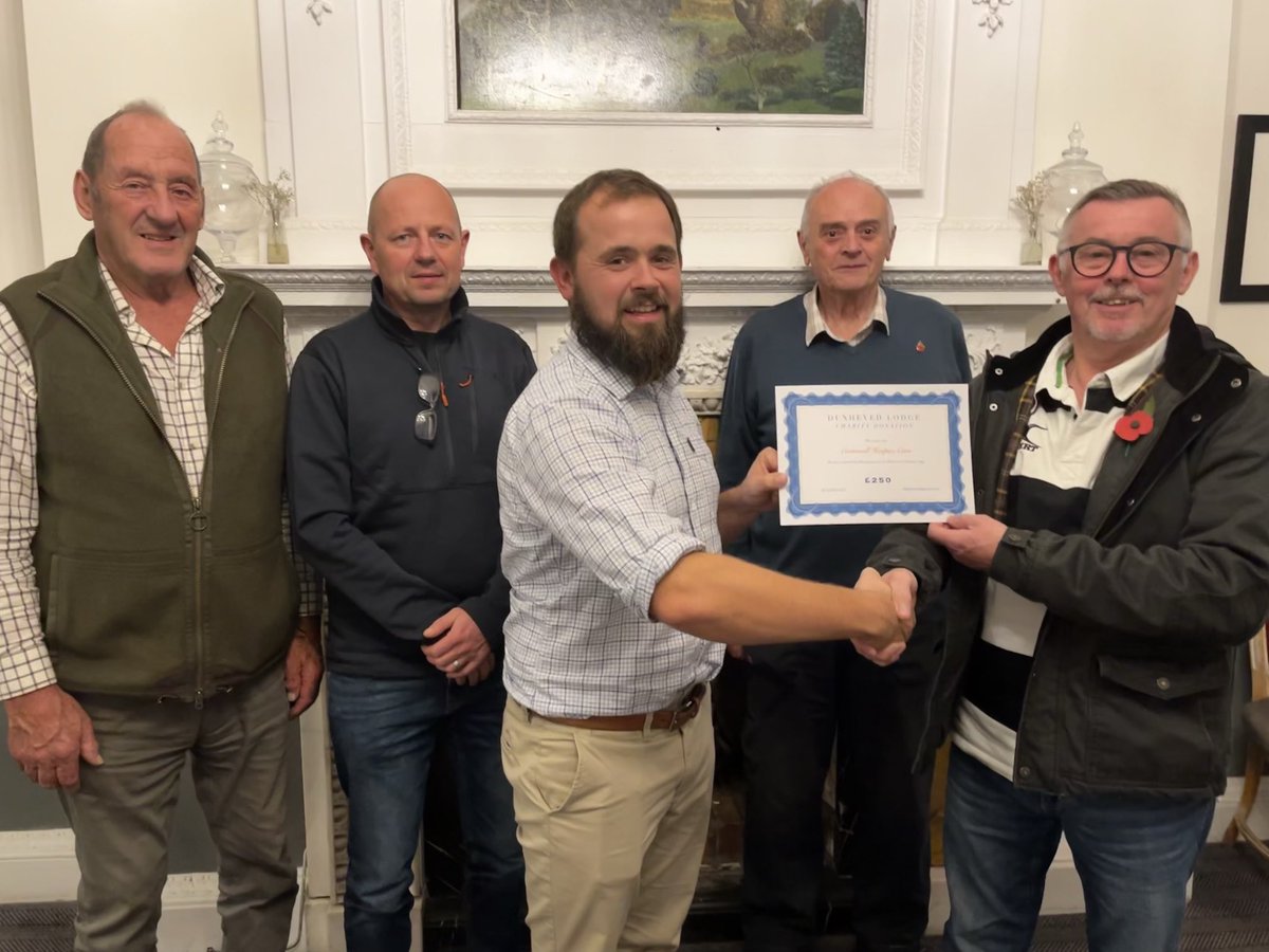 DunhevedLodge's tweet photo. We met up at Eagle House in Launceston last night with Martyn Stenlake-who has recently completed a sponsored bike ride to raise money for Cornwall Hospice Care-to hand over our donation of £250 🤝 https://t.co/DjuWRcNclf