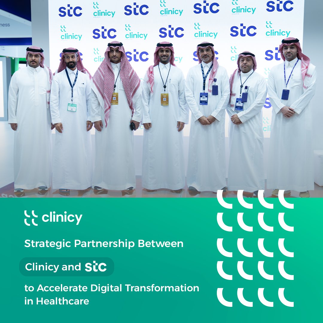 Clinicy_sa's tweet image. Clinicy is thrilled to collaborate with @stc group to accelerate healthcare digital transformation by integrating advanced cloud technologies to enhance and innovate the patient care within a unified digital ecosystem
For more information visit our website…