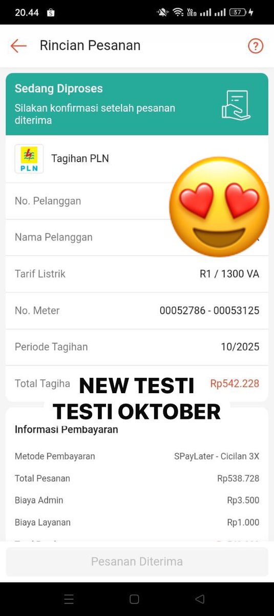 gestunbysonyaaa's tweet photo. Testi Gestun Tanggal : 30 Oktober 

1.529 - YUP : 2 JT
1.530 - Akulaku : 500 JT 
1.531 - Gopaylater : 1 JT
1.532 - Spaylater : 1 JT 

#zonauang https://t.co/szz0GWmOG9