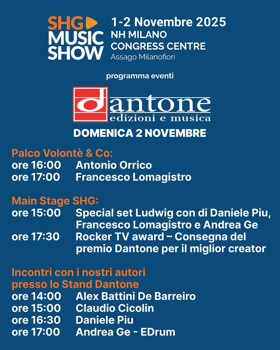 DantoneMusica's tweet photo. Vi aspettiamo a SHG Music Show! https://t.co/ipCAeBWJ4o