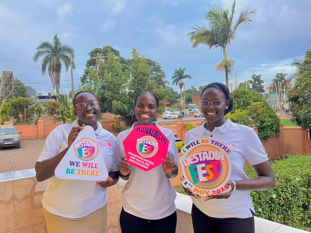 Destadia's tweet image. 1 Day To Go🥳

Greetings Partners in Service🤩
Y'all invited for the Destadia Fest on 1st Nov at Champions United opposite Naalya SS Bweyogerere. Ticket is just 10k ugx ⚽️🚴‍♀️

All proceeds are going to our Deserving Hope Project in Lwankoni, Kyotera

#DestadiaFest 
#RotaryEyamba