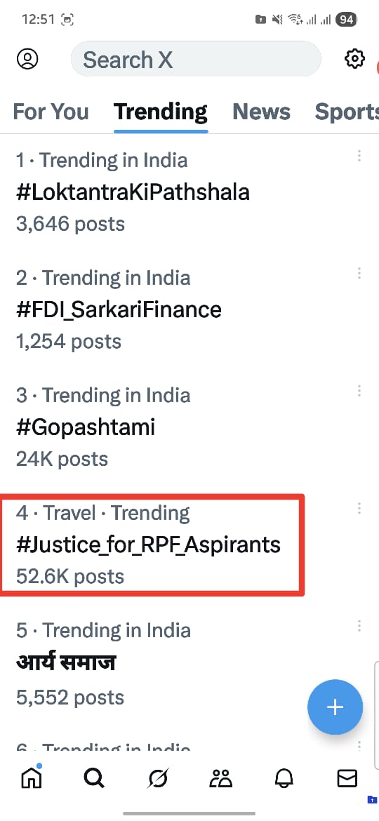 rojgarwithankit's tweet image. बहुत बढ़िया बच्चों आप no 4 पर ट्रेंड कर रहे हो... #Justice_for_RPF_Aspirants...