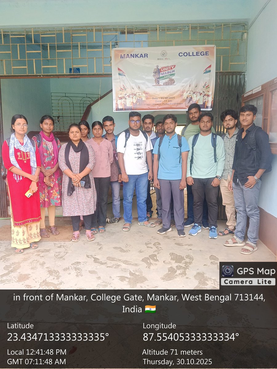 MankarNss's tweet photo. #Sardar150 
#UnityMarch
Ek Bharat Aatmanirbhar Bharat
Mankar College
West Bengal
@_NSSIndia @EduMinOfIndia @mansukhmandviya @khadseraksha @rdnss_kolkata @ugc_india @YASMinistry @PMOIndia @MYBharatHQ @agnimeel_voice https://t.co/JyxPD7hUHQ